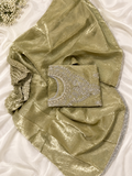 Shehnai mirror silk hand emblished shirt with plazo