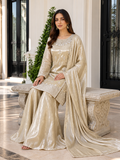 Shehnai mirror silk hand emblished shirt with plazo