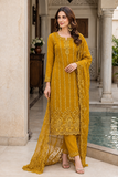 Sunehri Gul Chiffon embroidered 3pc suit
