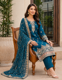 Zar-e-Meher chiffon embroiderd 3pc