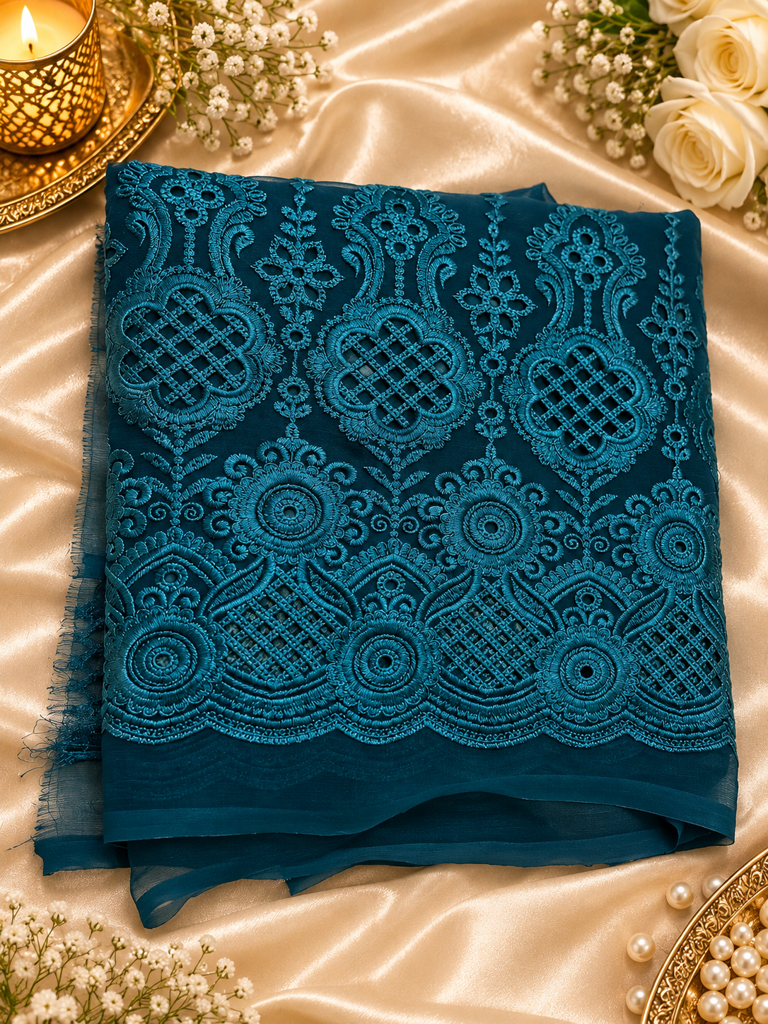 Neelam — Luxury chiffon Embroidered Ensemble