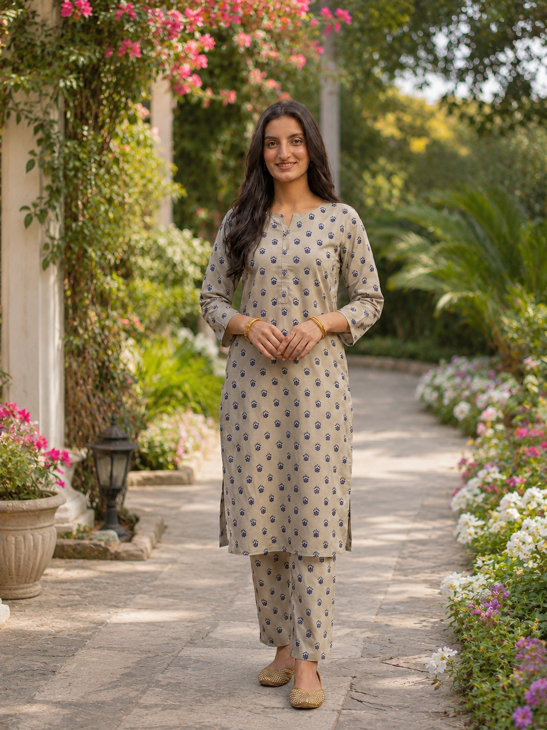 premium white printed lawn 2pc stiched