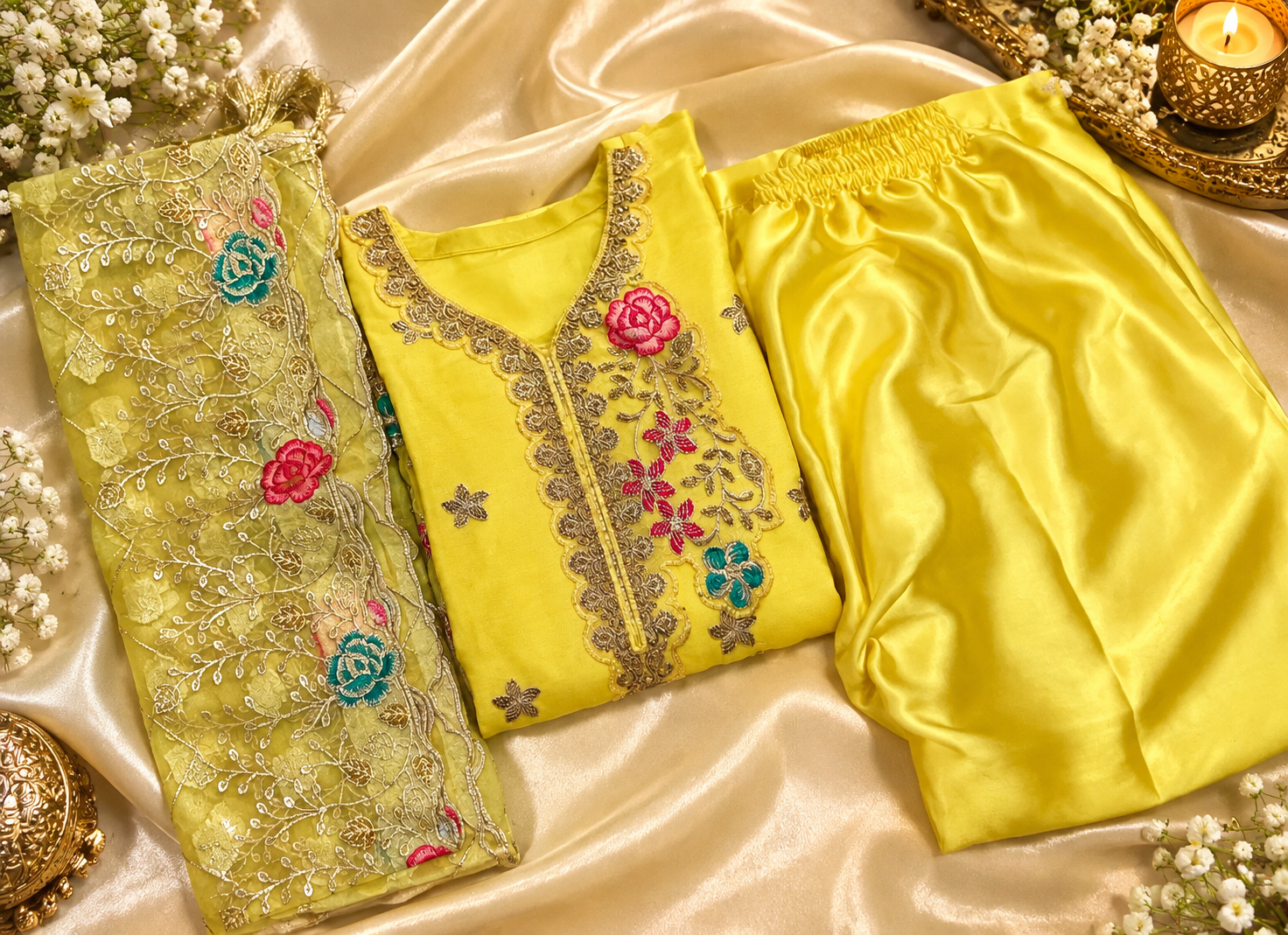 Zareen Gul — Embroidered chiffon with Brosiha dupata