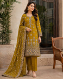 Gulzaré chiffon embroidered 3pc