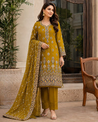 Gulzaré chiffon embroidered 3pc